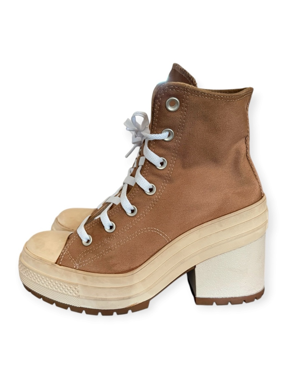 Converse Chuck Taylor 70 De Luxe Platform Heel Sneakers, Women’s size 8.5